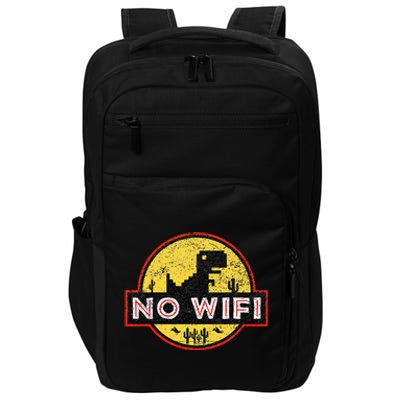 No Wifi Dino No Wifi Reception Disorder Impact Tech Backpack