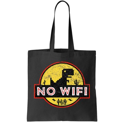 No Wifi Dino No Wifi Reception Disorder Tote Bag