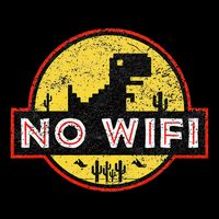 No Wifi Dino No Wifi Reception Disorder Mousepad