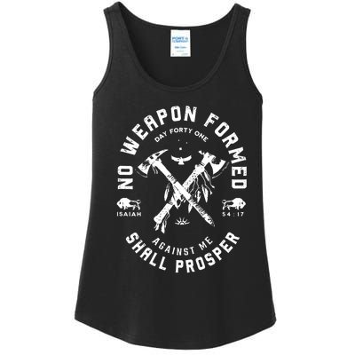 No Weapon Formed Shall Prosper Day Forty One Against Me Ladies Essential Tank