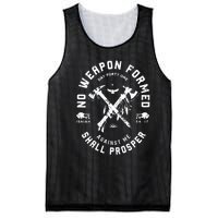 No Weapon Formed Shall Prosper Day Forty One Against Me Mesh Reversible Basketball Jersey Tank