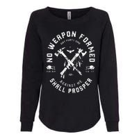 No Weapon Formed Shall Prosper Day Forty One Against Me Womens California Wash Sweatshirt