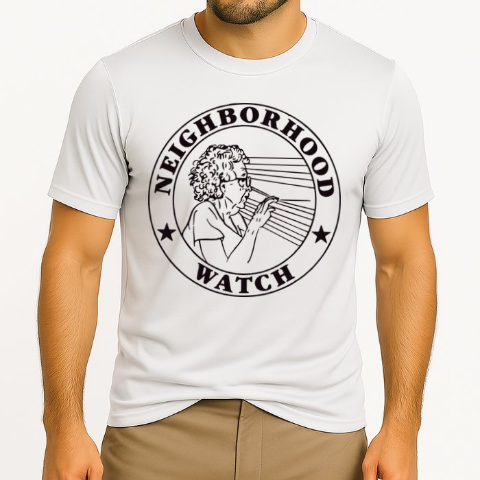 Neighborhood Watch Funny Cooling Performance Crew T-Shirt
