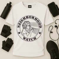 Neighborhood Watch Funny Cooling Performance Crew T-Shirt