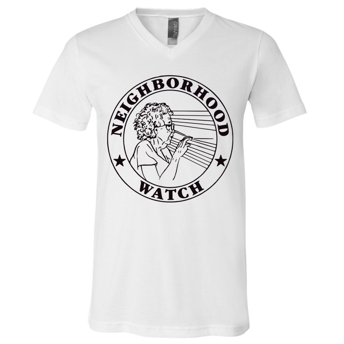 Neighborhood Watch Funny V-Neck T-Shirt