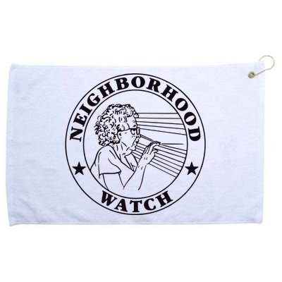 Neighborhood Watch Funny Grommeted Golf Towel