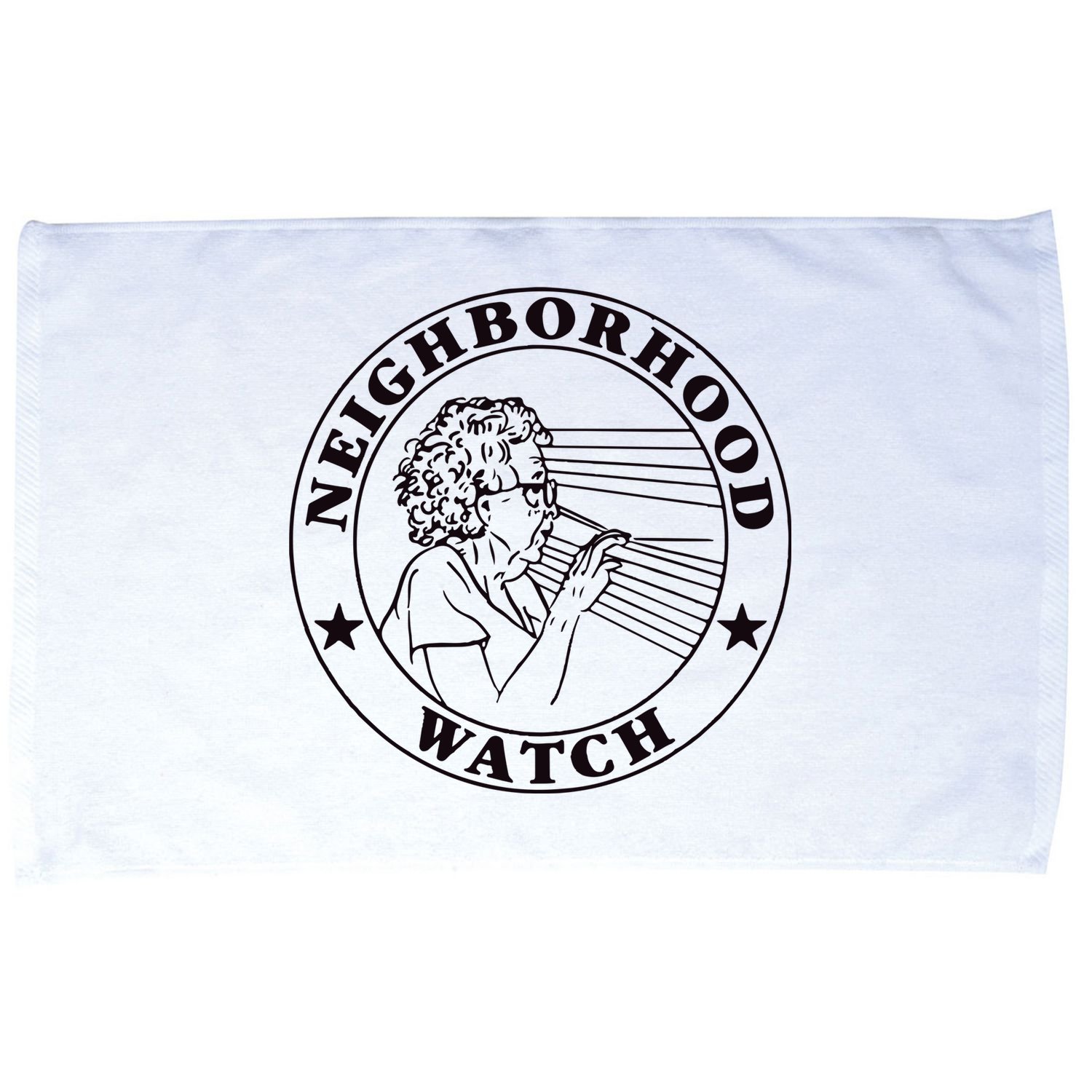 Neighborhood Watch Funny Microfiber Hand Towel
