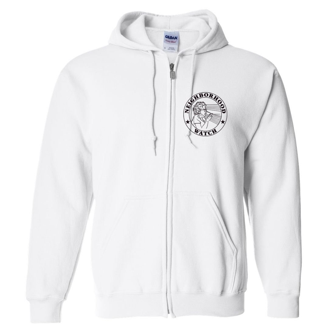 Neighborhood Watch Funny Full Zip Hoodie