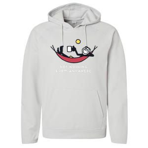 Not Working From Anywhere Performance Fleece Hoodie