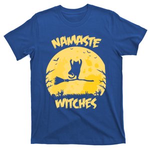 Namaste Witches Funny Yoga Cat Halloween Costume Great Gift T-Shirt