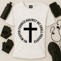 No Weapon Formed Against Me Shall Prosper Performance Shirt