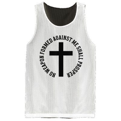 No Weapon Formed Against Me Shall Prosper Mesh Reversible Basketball Jersey Tank