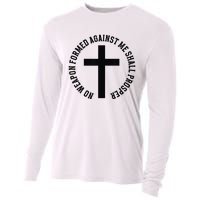 No Weapon Formed Against Me Shall Prosper Cooling Performance Long Sleeve Crew