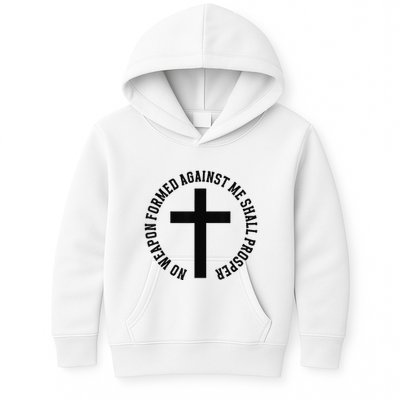No Weapon Formed Against Me Shall Prosper Kids Hoodie