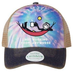 Not Working From Anywhere Legacy Tie Dye Trucker Hat