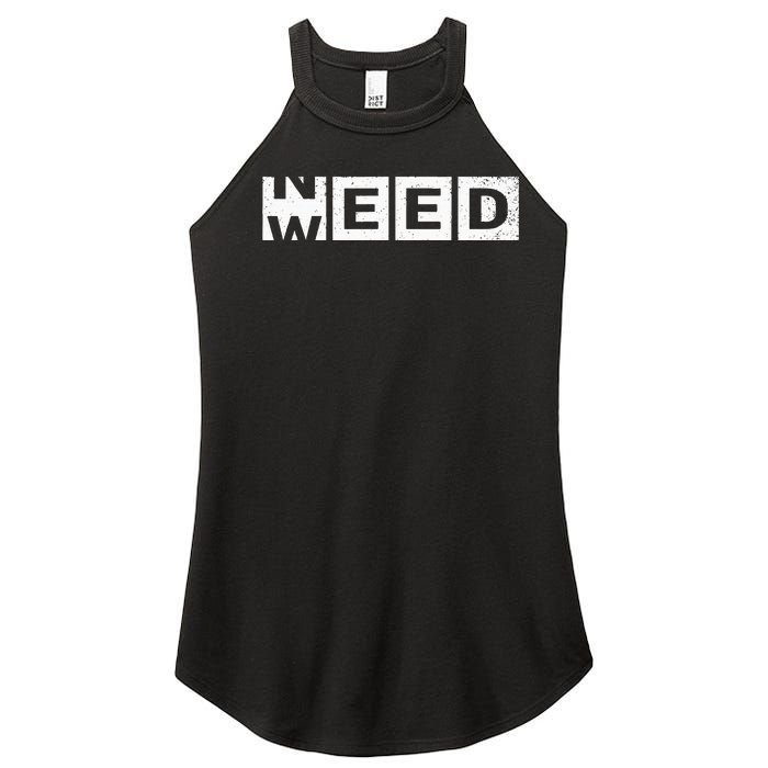 Need Weed Funny Marijuana Weed Stoner Pot Smoker Cannabis Women's Perfect Tri Rocker Tank