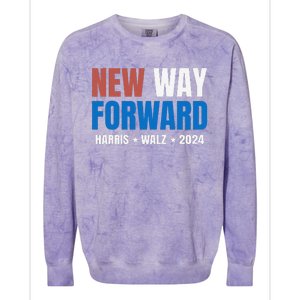 New Way Forward Harris Walz 2024 Kamala Harris Tim Walz Vote Colorblast Crewneck Sweatshirt