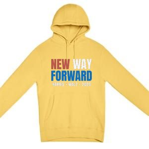 New Way Forward Harris Walz 2024 Kamala Harris Tim Walz Vote Premium Pullover Hoodie