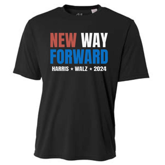 New Way Forward Harris Walz 2024 Kamala Harris Tim Walz Vote Cooling Performance Crew T-Shirt