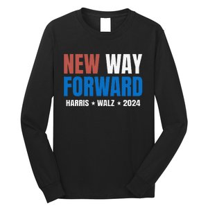 New Way Forward Harris Walz 2024 Kamala Harris Tim Walz Vote Long Sleeve Shirt