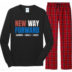 New Way Forward Harris Walz 2024 Kamala Harris Tim Walz Vote Long Sleeve Pajama Set