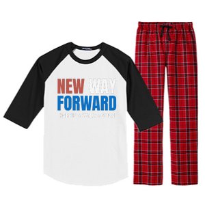 New Way Forward Harris Walz 2024 Kamala Harris Tim Walz Vote Raglan Sleeve Pajama Set