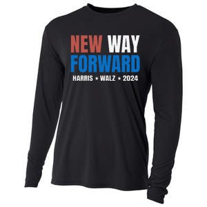 New Way Forward Harris Walz 2024 Kamala Harris Tim Walz Vote Cooling Performance Long Sleeve Crew