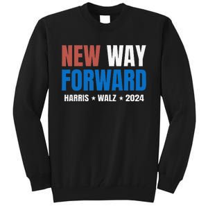 New Way Forward Harris Walz 2024 Kamala Harris Tim Walz Vote Tall Sweatshirt