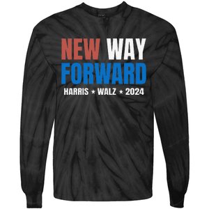 New Way Forward Harris Walz 2024 Kamala Harris Tim Walz Vote Tie-Dye Long Sleeve Shirt