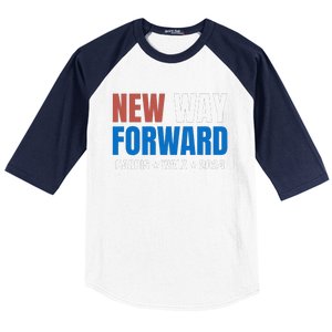 New Way Forward Harris Walz 2024 Kamala Harris Tim Walz Vote Baseball Sleeve Shirt