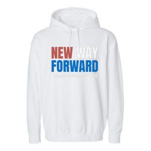 New Way Forward Harris Walz 2024 Kamala Harris Tim Walz Vote Garment-Dyed Fleece Hoodie