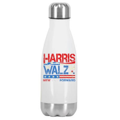 New Way Forward Harris Walz 2024 Kamala Harris Tim Walz Vote Stainless Steel Insulated Water Bottle