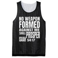 No Weapon Formed Against Me Shall Prosper Isaiah 5417 Mesh Reversible Basketball Jersey Tank