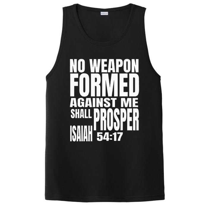 No Weapon Formed Against Me Shall Prosper Isaiah 5417 PosiCharge Competitor Tank