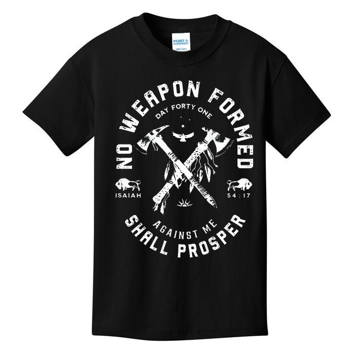 No Weapon Formed Shall Prosper Day Forty One Against Me Kids T-Shirt