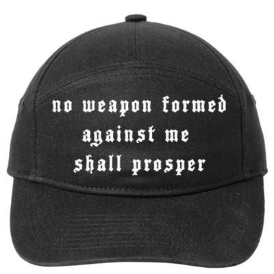 No Weapon Formed Against Me Shall Prosper Isaiah 5417 7-Panel Snapback Hat