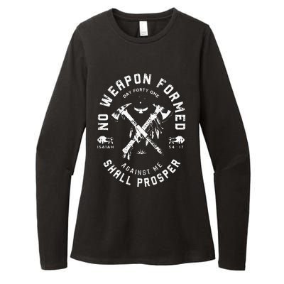 No Weapon Formed Shall Prosper Day Forty One Against Me Womens CVC Long Sleeve Shirt