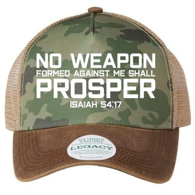 No Weapon Formed Against Me Shall Prosper Jesus Christian Legacy Tie Dye Trucker Hat
