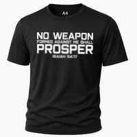 No Weapon Formed Against Me Shall Prosper Jesus Christian Cooling Performance Crew T-Shirt