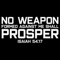 No Weapon Formed Against Me Shall Prosper Jesus Christian Cooling Performance Crew T-Shirt