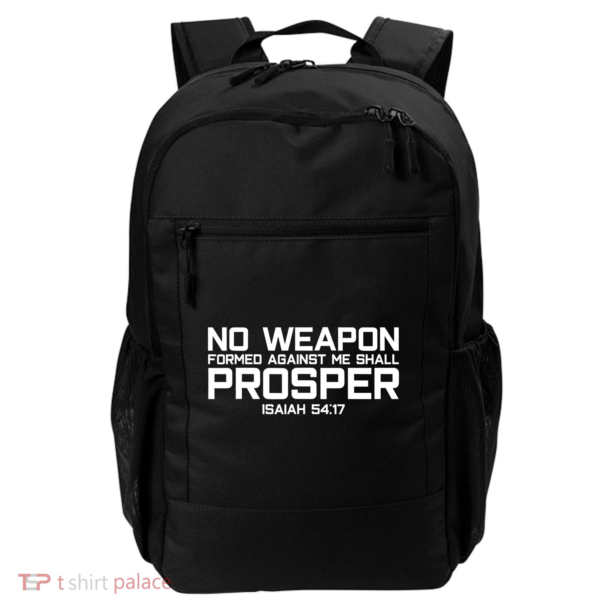 No Weapon Formed Against Me Shall Prosper Jesus Christian Backpack