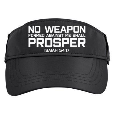 No Weapon Formed Against Me Shall Prosper Jesus Christian Adult Drive Performance Visor