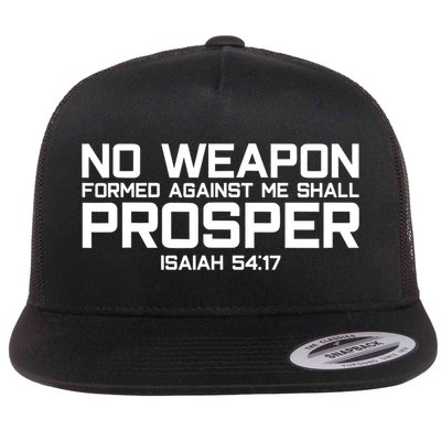 No Weapon Formed Against Me Shall Prosper Jesus Christian Flatbill Hat