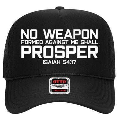 No Weapon Formed Against Me Shall Prosper Jesus Christian Trucker Hat