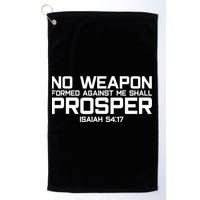 No Weapon Formed Against Me Shall Prosper Jesus Christian Golf Towel