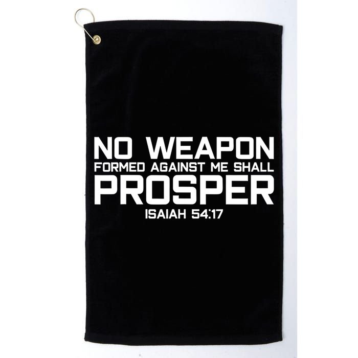 No Weapon Formed Against Me Shall Prosper Jesus Christian Golf Towel