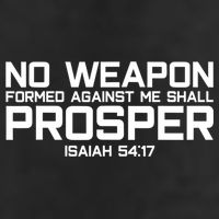 No Weapon Formed Against Me Shall Prosper Jesus Christian Golf Towel