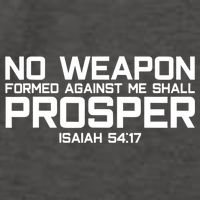 No Weapon Formed Against Me Shall Prosper Jesus Christian Vector Backpack