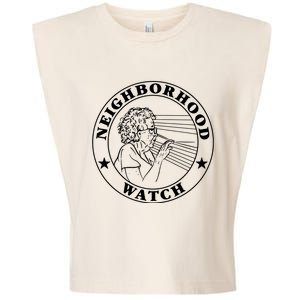 Neighborhood Watch Funny Garment-Dyed Women's Muscle Tee