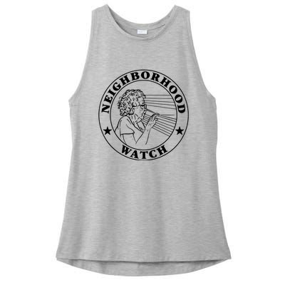 Neighborhood Watch Funny Ladies PosiCharge Tri-Blend Wicking Tank